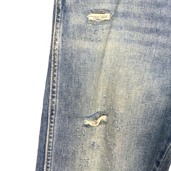 AMO Women Ace Starboard Destroy Ankle Jeans Size 27 Cotton Button Fly - Picture 9 of 13